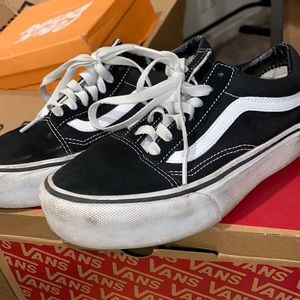 Vans old school platforms